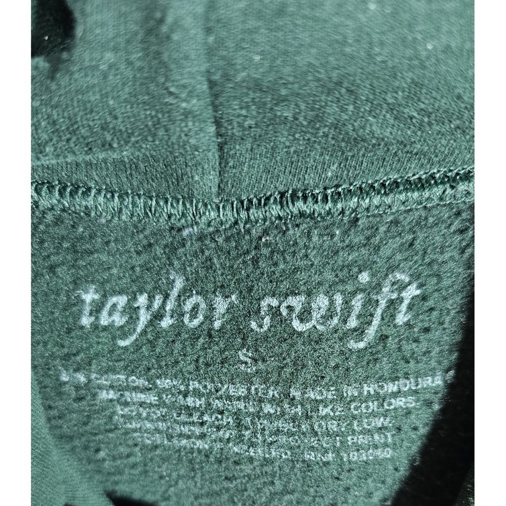 Taylor Swift In The Trees Folklore Hoodie Sweatshirt Womens Small Green Pocket - Picture 3 of 11